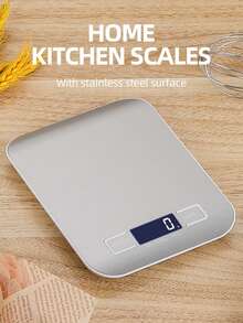 Kitchen Electronic Scale,High Precision Food Scale With Stainless Steel Panel,LCD Display,Food Scale,Italian Handheld Coffee Scale,Baking Tool,Kitchen Accessories. Suitable For Kitchen Baking And Cooking,Weight Loss And Nutritional Diet,Accurate Weighing For Tea.(Battery Not Included)