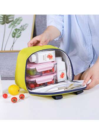 1pc Portable And Insulated Thermal Lunch Bag With Various Sports Themed Patterns, Suitable For Students, Office Workers, Sports Enthusiasts, Youth, Boys, Girls, Adults, Children, Men And Women, Back To School Seasonschool Stuff Bag For School Lunch Bag For Women Cooler Bag Picnic Accessories