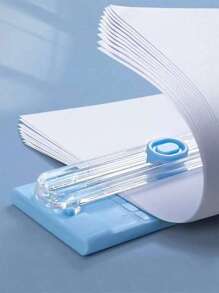 1 pièce Coupe-papier multifonctionnel A4 bidirectionnel, coupe-papier manuel portable avec règle, très adapté pour une utilisation dans les bureaux, les écoles et les salles d'étude