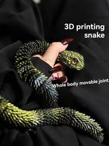 3D Snake Toy With Movable Joints, Lifelike Crawling Animal Snake In Various Colors, Ideal Gift (Eye Color Random)