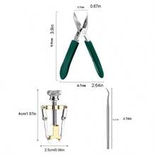 3pcs Long Grip Nail Clippers Set, Non-Injury Wide Opening Nail Clipper, Multi-Function Pointed & Fine Nail Scissors, Ingrown Nail Tool Set, Random Color