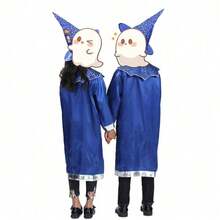 Capa de mago para niños, conjunto de mago para niño y niña, ropa de mago, sin accesorios - azul real - Ver 4