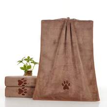 Pet Towel With Fast Water Absorption And Quick Drying, Ultra-Fine Fiber, Absorbent Bath Towel, Pet Bath Towel, Dog Bath Scrubber, Embroidered Craft.