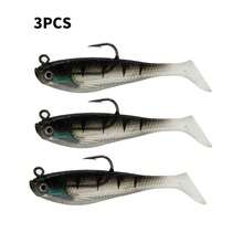 Soft Lures, Including Herring-Shaped Minnow Swimbaits, Pre-Loaded Jighead Swimbaits, Suitable For Bass, Trout, Striped Bass, Weakfish, Sinking Jigheads, Freshwater/Saltwater Applicable, Fishing Gift For Men - Multicolor - View 15