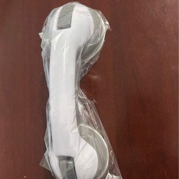 1 pièce Barre d'appui de salle de bain, poignée de sécurité pour toilettes sans perçage, rampe de salle de bain antidérapante avec ventouse pour personnes âgées