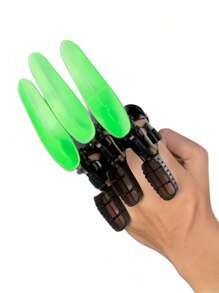 5 peças de garra mecânica retrátil de PVC com juntas brilhantes e extensíveis - adequadas para festas, apresentações, bares, dança, pulseiras decorativas refletivas de Halloween