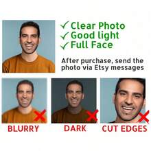 1/3/6 piezas Mascarillas personalizadas con foto - Hazlo tú mismo o listas para usar - Kits personalizados para despedida de soltera, despedida de soltero, fiesta de cumpleaños, disfraz, decoración del salón de clases/vuelta al cole/decoraciones de fiesta - Multicolor - Ver 6