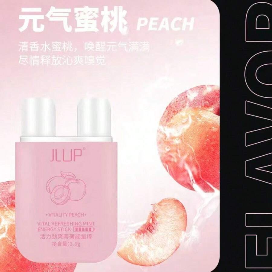 Inhalador nasal de dos orificios energizante y refrescante con aceites esenciales aroma frutal - Durazno - Ver 1
