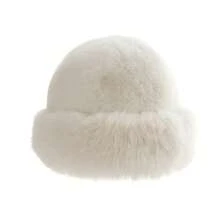 1 pièce Chapeau seau en peluche d'hiver pour femme, chapeau épais à la mode pour femme, chapeau d'hiver chaud, peut être assorti avec un manteau en laine, tenues d'hiver