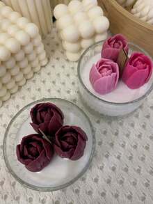 3D Tulip Silicone Mold - Floral Candle/Soap/Resin DIY Craft Kit - White - View 4