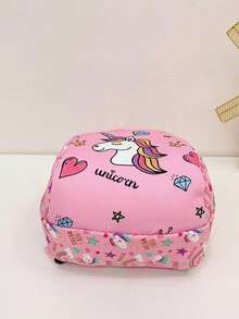 休闲轻便户外粉色独角兽背包，可爱返校紧凑型背包 - 彩色 - 查看 5