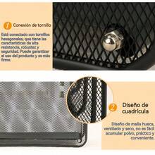 Organizador de Revistas y Documentos en Metal Negro de Alta Calidad, Diseño Moderno y Resistente, Ideal para Oficina, Hogar o Estudio, con Dimensiones de 35.5 cm de Alto, 28.5 cm de Profundidad y 8 cm de Ancho, Estilo Minimalista, Compacto y Funcional, Perfecto para Almacenar Carpetas, Archivos y Materiales de Lectura de Forma Ordenada y Accesible, Fabricado con Material Metálico Duradero y Rejilla Transpirable para Mayor Ventilación, Acabado en Negro Mate que Combina con Cualquier Decoración, Montaje y Uso Versátiles, Compatible con Estanterías y Escritorios, Diseño Ligero y Portátil, Ideal para Mantener el Orden y la Eficiencia en Espacios de Trabajo, Producto Eco-Amigable y Reutilizable, Embalaje Compacto y Seguro para un Transporte y Almacenamiento Conveniente, Solución Práctica y Elegante para la Organización de Documentos y Revistas en Entornos Profesionales o Personales.