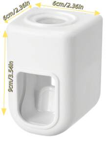 1-Piece Toothbrush Holder Wall-Mounted Punch-Free Bathroom Storage Rack, Cartoon Toothbrush Holder Electric Toothbrush Holder, Family Couple Bathroom Decoration Fall Decor Toothbrush Holder, Moisture-Proof, Waterproof, Mildew-Proof, Dust-Proof, Suitable For Bathroom, Hotel, Holiday Gifts,Styles Shipped Randomly