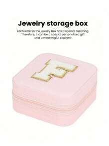 1 pièce Boîte de rangement à bijoux de voyage, cadeau pour femme, mini organiseur à bijoux, support pour colliers et boucles d'oreilles avec miroir, rose, accessoires de voyage essentiels, cadeau pour la fête des mères, pour les vacances à la plage, la collection de salle de bain, la collection de chambre à coucher, cadeau pour la fête des pères