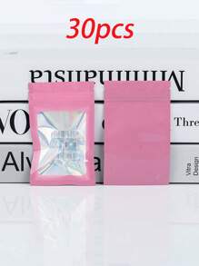 100/10 pièces Sacs refermables, sacs de conservation alimentaire à fenêtre transparente, sacs à bonbons, sacs à gomme, sacs en feuille d'aluminium, sacs d'emballage de cadeaux de fête. Pack de sacs refermables holographiques, sacs de conservation alimentaire en aluminium, sac en mylar à fermeture éclair pour l'odeur, pochette plate en plastique pour les faveurs de fête, la nourriture, les bonbons, les bijoux, le brillant à lèvres, disponibles en plusieurs tailles et couleurs