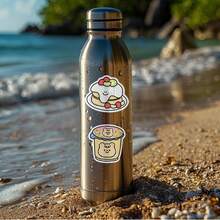 50PCS Sparkling Little Expression Stickers Vinyl Aesthetics Stickers Scrapbooking, Diary, Bumper, Skateboard, Water Bottle, Cartoon, Hard Hat, Car Stickers And Decals - Multicolor - View 4