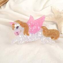 可爱卡通动物和花朵印花发夹，韩式发夹时尚发饰动物爪夹波西米亚风发夹 - 彩色 - 查看 12