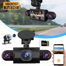 4 Channel Dash Cam 360° Dash Camera HD 1080P 4 Lens Driving Recorder W/32G Card - default - View 3