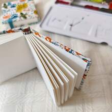 Mini 2.36X2.36" 300gsm Portable Watercolor Paper Pad Journal,20 Sheets Cloth Cover,Travel Size For Calligrapher Watercolor Sketch Book Water Color Paper,School Supplies,Back To School
