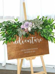 5/10 件人造意大利 Ruscus 绿叶茎 19.7 英寸仿柳叶茎人造绿叶喷雾用于婚礼花束拱门摆件桌子中心装饰花瓶填充物家居装饰，假植物