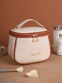 Sac cosmétique portable en PU, sac de rangement cosmétique portable, sac cosmétique de toilette, sac de rangement de voyage multifonction, essentiels de voyage, essentiels de croisière, essentiels de dortoir, cadeaux de la Saint-Valentin, cadeaux pour les demoiselles d'honneur, cadeaux d'anniversaire, cadeaux pour les amis et les enseignants, cadeaux pour maman, cadeaux de Noël, cadeaux d'Halloween