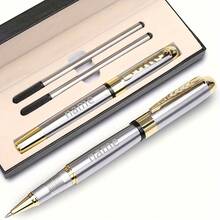 High-End Ballpoint Pen (1-Piece Pack), Free Laser Engraving Customization, Black Ink, Perfect Office Gift Set, Exquisite Ballpoint Pen, High-End Gift Box Packaging, Birthday Gift, Christmas Gift, Father's Day Gift. - Multicolor - View 2