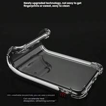 1 件透明手机壳适用于 Moto、OnePlus、Nothing 系列，简约纯色手机保护套，轻巧防摔 TPU 外壳（军用级防摔保护）防水防震防刮 - 無色 - 查看 3