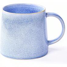 Large Ceramic Coffee Mugs, 20 - And Microwave Safe (Blue Green)-Holidaygift - Light Blue - View 1