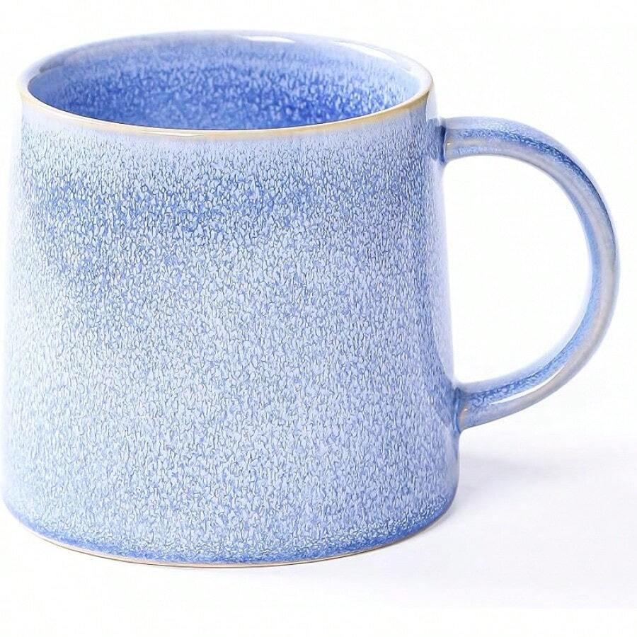 Large Ceramic Coffee Mugs, 20 - And Microwave Safe (Blue Green)-Holidaygift - Light Blue - View 1