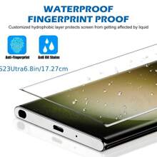 kamyuurs 3 pezzi di pellicole protettive in vetro temperato curvo a copertura completa compatibili con Galaxy S25/S24/S23/S22/21/S20 Ultra, compatibili anche con S8, S8+, S9, S9+, S10, S10+, Note10, Note 20 Ultra. Caratteristiche: durezza 3D, resistenza alle impronte digitali, protezione anti-graffio, facile installazione, applicazione senza bolle, compatibilità con le custodie per telefono.