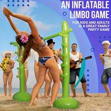 1pc-Portable Inflatable Adult Low Game Set - Durable Inflatable Low Stick, Suitable For Family Gatherings, Parties, Outdoor Interactive Activities And Beach Entertainment, Suitable For All Seasons