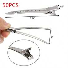 50 件多尺寸空白方形鳄鱼发夹，适用于 DIY 发饰底座和造型组件，用于制作 DIY 串珠首饰