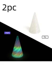 1 3D Printed Spiral Cone Christmas Tree Decoration Made Of Plastic Material, Suitable For Desktop Decoration In Vacation Homes And Offices, Suitable For Thanksgiving, Birthdays, Valentine's Day, Christmas, Bridal Parties, Bars And Adult Parties, Weddings, Spring, Halloween, Christmas