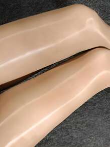 1 pièce Collants et bas sexy brillants pour femmes grande taille à l'huile de cheval