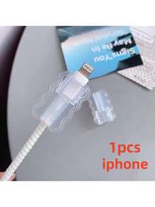 1pc/5Pcs/10Pcs ABS Resin Cable Sleeves: Protect Your Cables From Breakage And Disconnection(Select The Specification According To The Type Of Your Data Cable)
