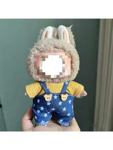 17厘米毛绒玩偶服装套装（仅衣服）适合第一代和第二代ForLABUBU毛绒玩偶，坐姿派对服装，（不含鞋子）