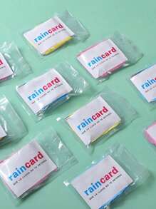1/5/8/12 Pcs Disposable Unisex Rain Ponchos, Mini Portable Adult Rain Coats, Suitable For Outdoor Camping, Hiking, Cycling, Waterproof Rainwear, Travel Essentials (Packaging Letter & Color Random)