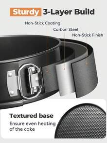 Detachable Round Cake Mold Set (4-11 Inches, Approx. 10.2-28 Cm), Removable For Easy Cleaning, Non-Stick Cheesecake Pan, Round Spring Cake Tin Set, Suitable For Cheesecake, Cheese Cake Baking, Multiple Sizes, Household Essential