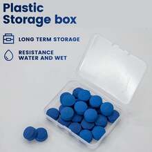 Puntas de taco de billar - Kit de reparación y recambio de puntas de taco de billar con caja de almacenamiento para tacos de mesa de billar, puntas y para taco de snooker - SOLROS - 13 mm con pegamento - Ver 5