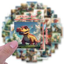 61 件恐龙原创贴纸乙烯基美学贴纸剪贴簿、日记、保险杠、滑板、水瓶、卡通、安全帽、汽车贴纸和贴花 - 彩色 - 查看 2