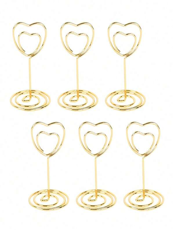 10 Tischnummerhalter, Hochzeit goldene Tischnummernkarten Halter, Visitenkartenhalter, kreative Metall Tischnamenhalter, Muttertags Tischdeko Papier Menühalter, Valentinstag Nachrichten Halter, Blumenhalter, Hochzeit Tischkartenhalter, Geburtstags Party Tischkartenhalter, hochwertige Tischnummerhalter, Kartenhalter, Metall Fotorahmen, für Hochzeiten, Partys