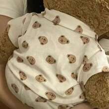 (仅服装) 28cm X 38cm 迷你泰迪熊衣服，适用于拉布布娃娃/毛绒玩具，带有可爱的尾巴孔