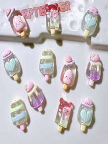 5pcs Refrigerator Magnet Fruit Ice Cream Popsicle Strawberry Watermelon Simulation Food Play Home Decoration DIY Magnet