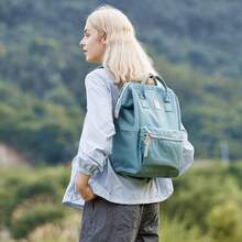 Mochila para portátil Himawari para mujeres y hombres, mochila de viaje con puerto de carga USB, resistente al agua, bolsa escolar y universitaria - 1881-sl-Regular - Ver 9