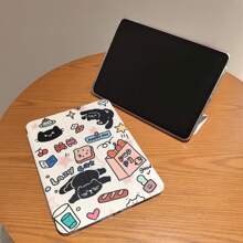 Flache Schutzhülle aus Acryl, doppelseitiger Farbdruck, Dreifach-Ständer, automatisches Schlaf-/Weckfunktion, Hülle für iPad A16 2025 Air 11 M2 M3 2024 2025 Pro 11 M4 2024 Air 5 Air 4 10.9 2022 9. 8. 7. 10.2 5. 6. 9.7 10. Generation 10.9 Mini6