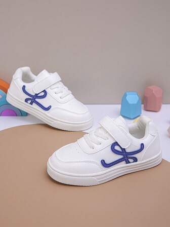 1 par unisex barnmode-skateskor, utomhus-/skolskor, PU-vardagsskor, lämpliga för vår/höst, rekommenderas för Ramadan, Eid al-Adha, skolstartssäsongen