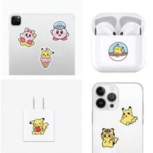pokemon 100pcs Pikachu Anime Stickers For Kids, Notebook Tote Bag Skateboard Guitar Mobile Cartoon Stickers Children's Gift Toys, Student DIY Notebook Decoration Materials, Envelope Seal Stickers Bag Stickers, Suitable For School Office Supplies, Writing Stationery, Party Gifts, Back To School Gifts (Some Accessories Are Random