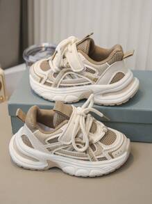 1Pair Spring And Autumn 2025 New Baby Shoes, Children's Sports Shoes, Breathable Boys' Running Shoes, Ultra Light, Suitable For 1-3 Years Old Back To School