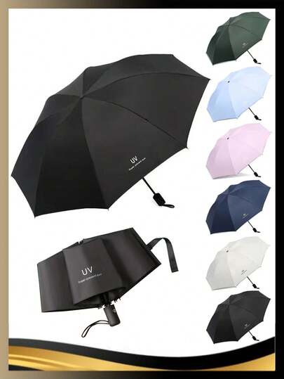 Mini Folding Automatic Umbrella Anti UV Rain Sun Umbrella Fashion Portable Windproof Light Women Men Children Parasol Umbrella