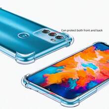 1 件透明手机壳适用于 Moto、OnePlus、Nothing 系列，简约纯色手机保护套，轻巧防摔 TPU 外壳（军用级防摔保护）防水防震防刮 - 無色 - 查看 5